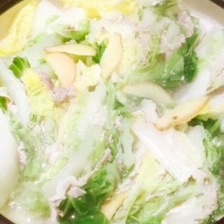 白菜豚バラ生姜風味鍋
